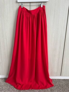 Banana Republic Vibrant Red/orange Maxi Skirt Sz 0